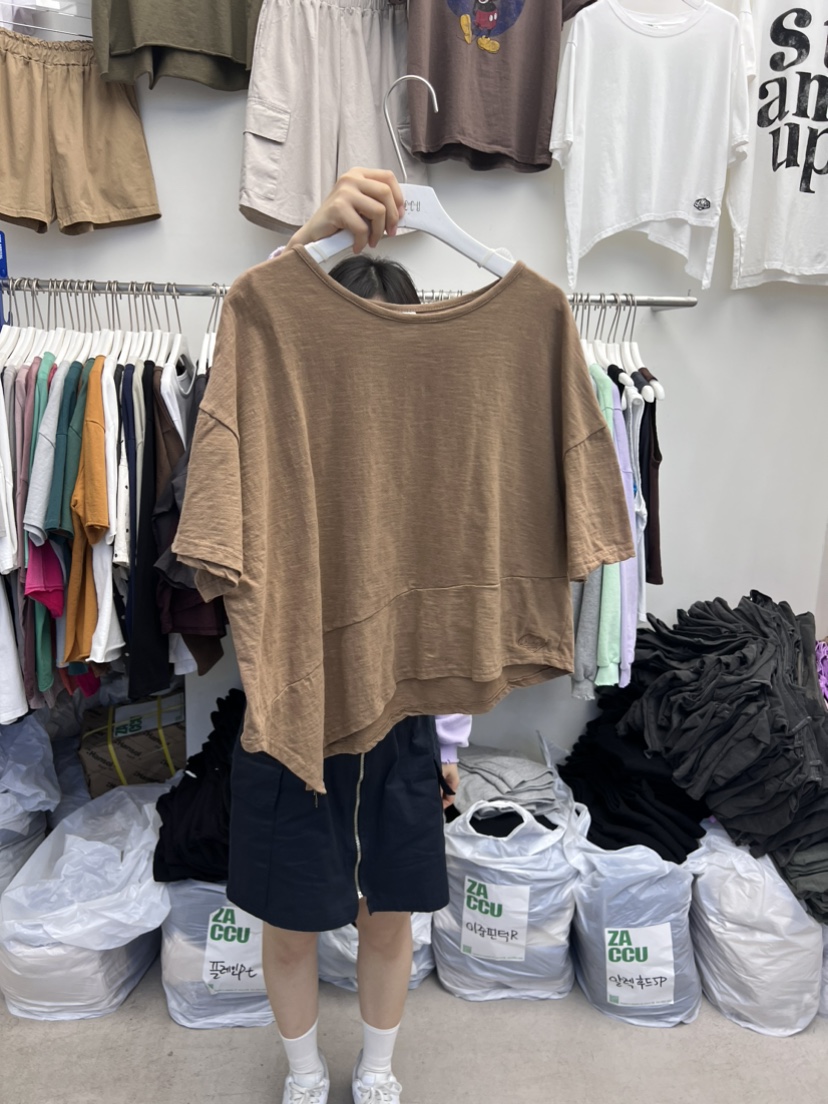 ZACCU韓國直郵東大門代購女裝新品人氣休閑24春夏職業T恤ZACCUT恤圖色4