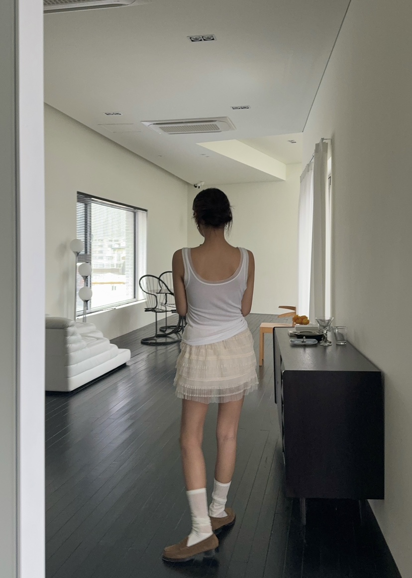 OUPPT直郵韓國代購女裝新款時尚真品推薦24春夏休閑人氣短裙OUPPT短裙