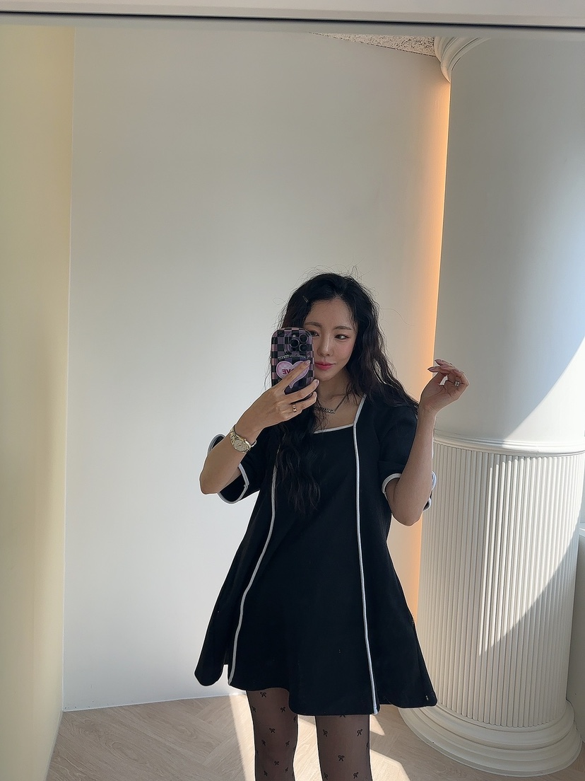 PALETTE直郵韓國代購女裝新款職業推薦真品24春夏休閑連衣裙PALETTE連衣裙