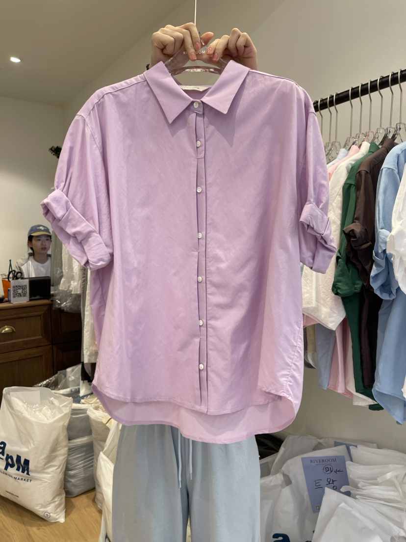RIVEROOM韓國直郵東大門代購女裝新品真品人氣24春夏襯衫蕾絲衫RIVEROOM襯衫/蕾絲衫圖色3