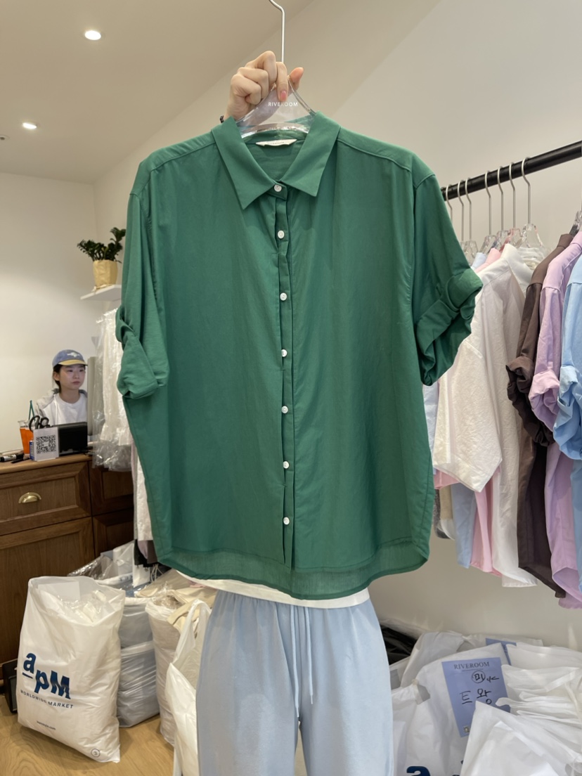 RIVEROOM韓國直郵東大門代購女裝新品真品人氣24春夏襯衫蕾絲衫RIVEROOM襯衫/蕾絲衫圖色5