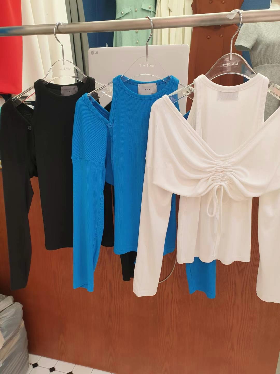S.W SHOP-에스 더블유샵-T直郵韓國代購女裝新款職業針織衫開襟衫S.W SHOP針織衫