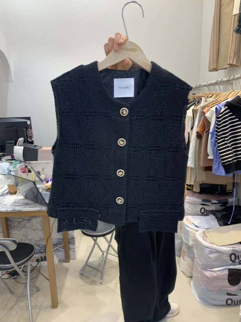 THE GARO直郵韓國代購女裝新品職業24春夏真品熱賣時尚馬甲HYPEARL馬甲圖色2