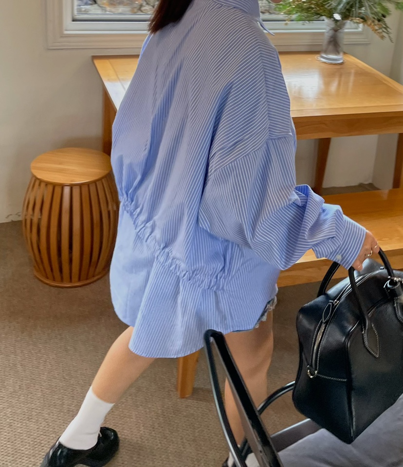 BYRING韓國直郵東大門實拍女裝新品推薦真品襯衫蕾絲衫雙層BYRING襯衫/蕾絲衫