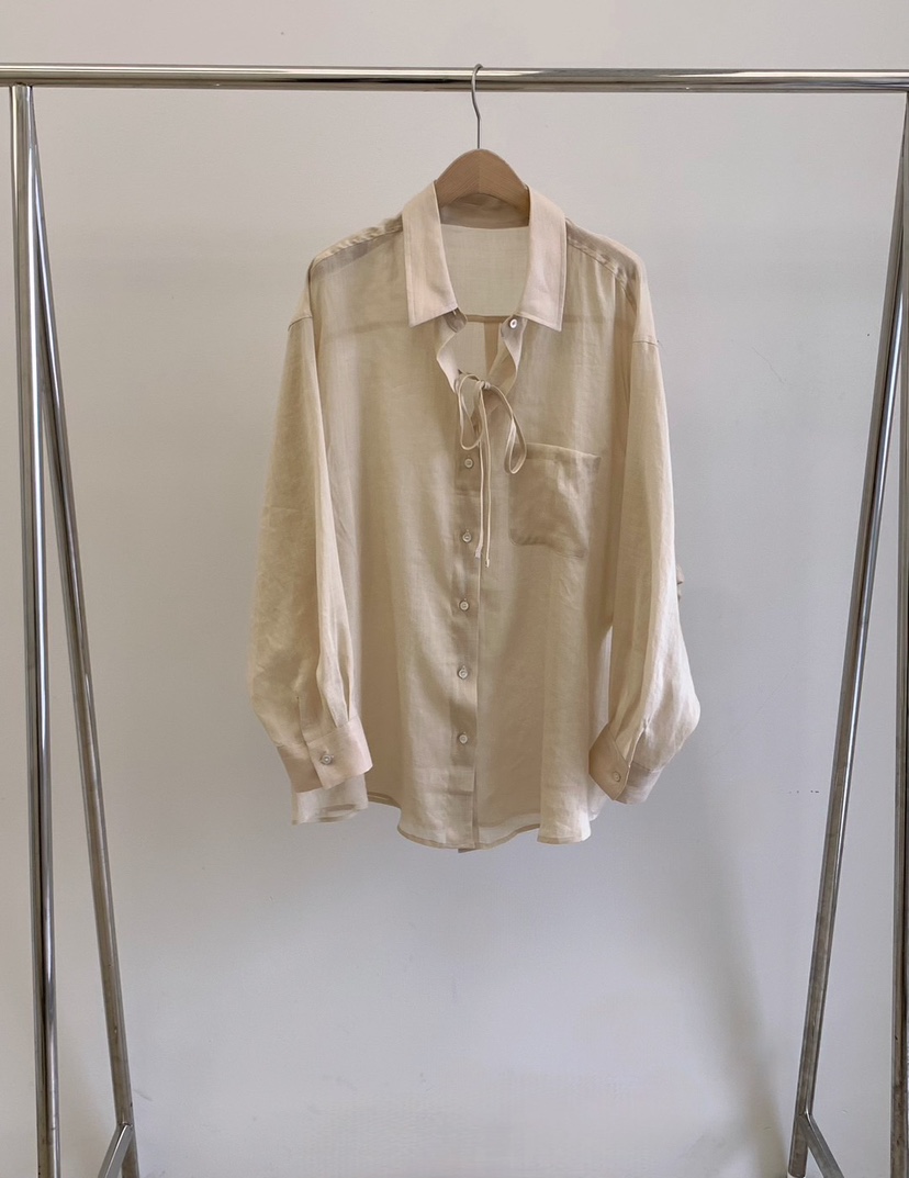 DE MERRY韓國直郵女士新品時尚24春夏人氣休閑襯衫蕾絲衫HOUSE OF/DE MERRY襯衫/蕾絲衫圖色1