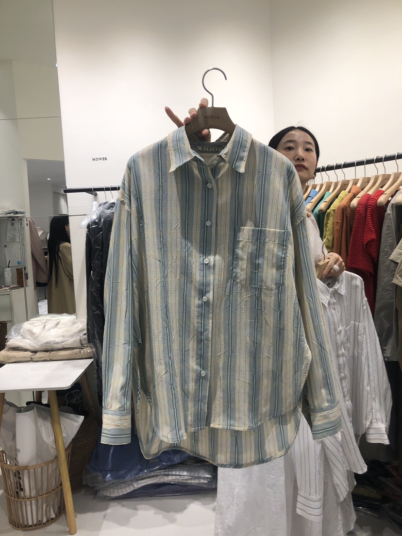 MOWER韓國直郵東大門實拍女裝新品24春夏休閑真品襯衫蕾絲衫MOWER襯衫/蕾絲衫圖色2