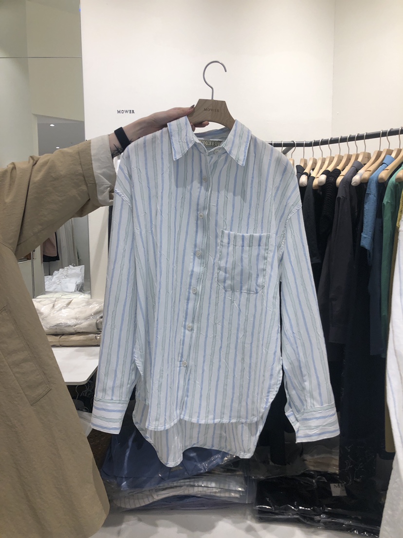 MOWER韓國直郵東大門實拍女裝新品24春夏休閑真品襯衫蕾絲衫MOWER襯衫/蕾絲衫圖色3