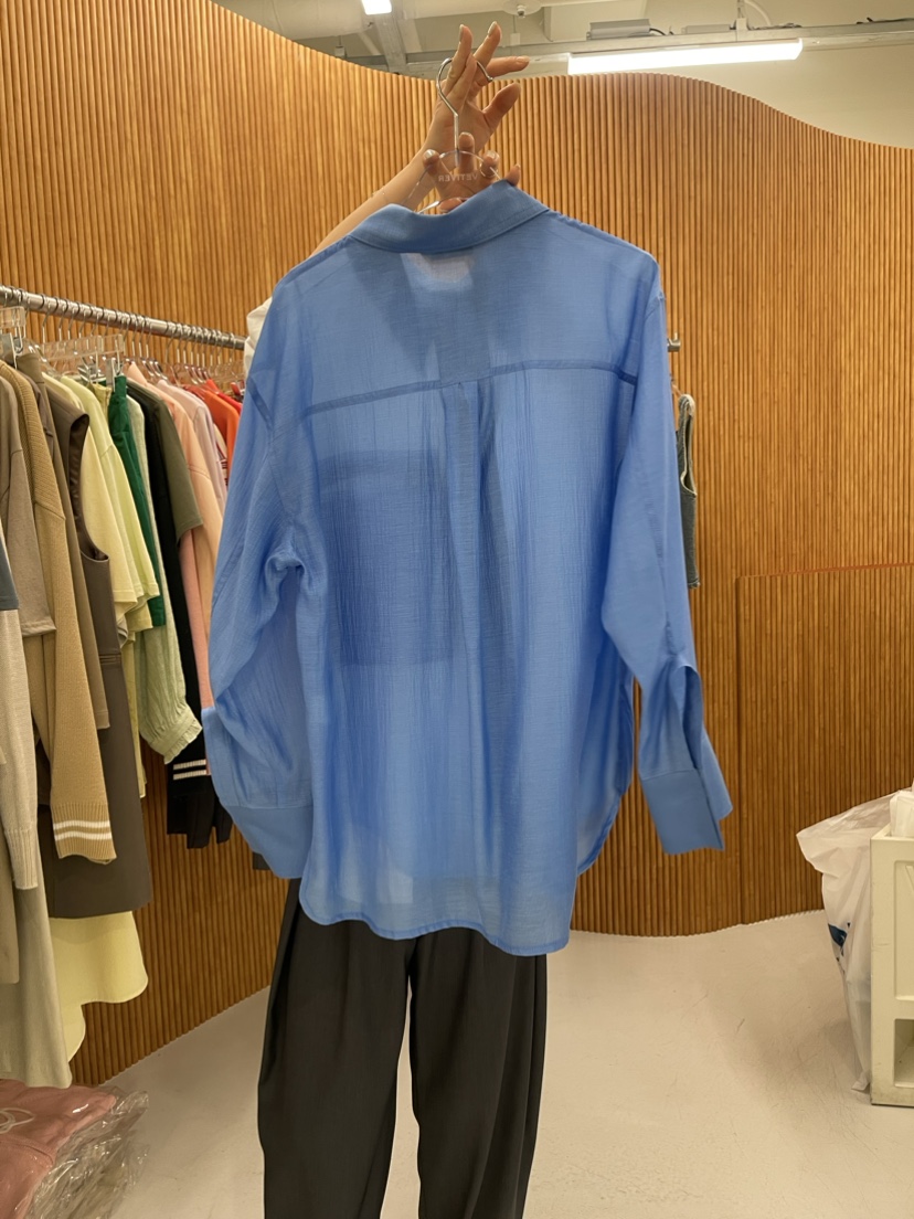 THE VETIVER直郵韓國代購女裝新款24春夏推薦襯衫蕾絲衫VETIVER-A襯衫/蕾絲衫