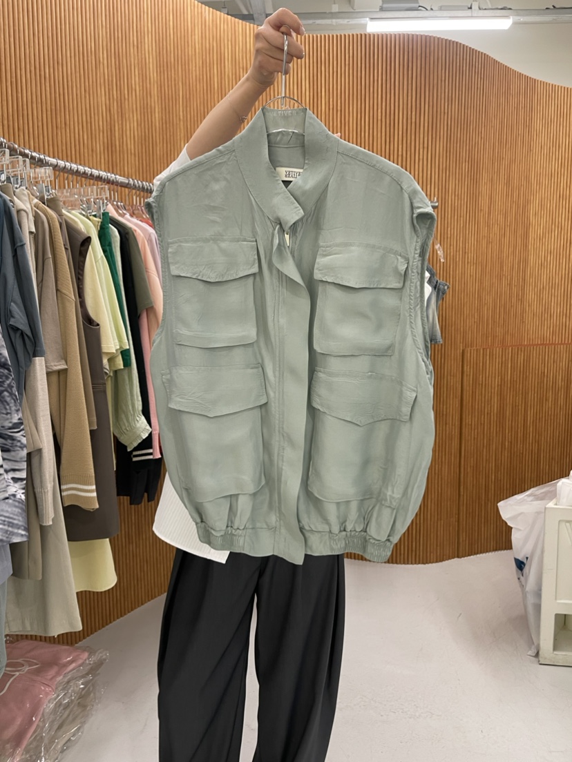 THE VETIVER直郵韓國代購女裝新品24春夏休閑推薦熱賣馬甲VETIVER-A馬甲
