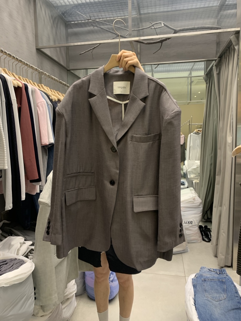 TOPQUEEN韓國直郵東大門代購女裝新品人氣職業時尚24春夏夾克UOOV夾克圖色2