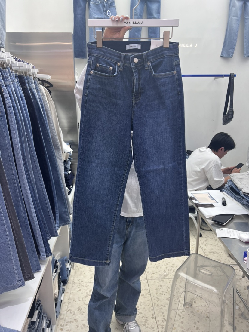 VANILLA J韓國直郵女裝新款人氣24春夏時尚職業熱賣牛仔褲VANILLA J牛仔褲圖色2