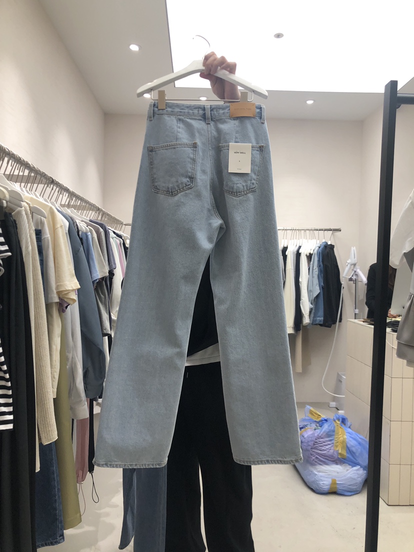 VERY WELL韓國直郵東大門代購女裝新品休閑人氣真品牛仔褲my juni牛仔褲