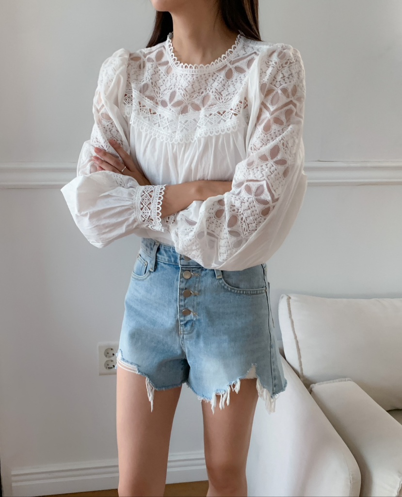 CLASSY-O韓國直郵東大門實拍女士新品職業真品休閑襯衫蕾絲衫CLASSY-O襯衫/蕾絲衫