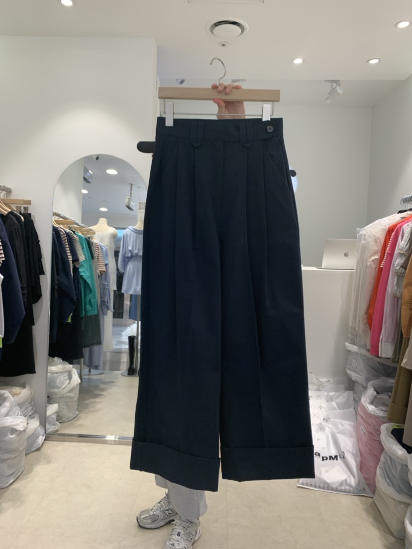FAR直郵韓國代購女裝新款休閑24春夏人氣職業時尚休閑褲腰帶X-MOOD休閑褲圖色2