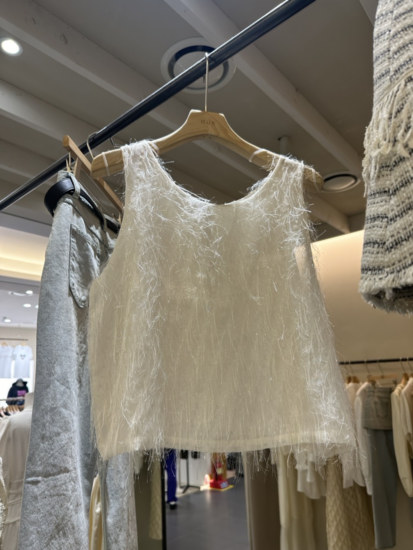 HUE韓國直郵東大門實拍女裝新款24春夏職業真品時尚吊帶背心ERIA/HUE吊帶/背心