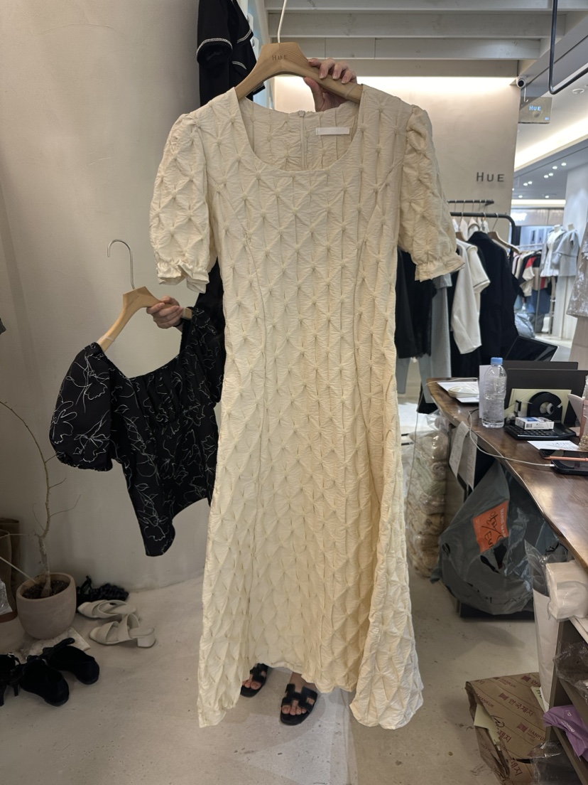 HUE韓國直郵東大門實拍女裝新品熱賣24春夏職業推薦連衣裙ERIA/HUE連衣裙圖色3