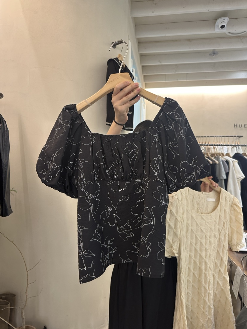 HUE直郵韓國代購女裝新品熱賣職業24春夏真品休閑襯衫蕾絲衫ERIA/HUE襯衫/蕾絲衫