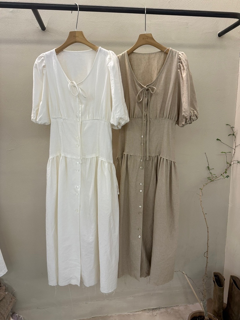 HUE韓國直郵東大門代購女裝新品24春夏人氣時尚職業連衣裙ERIA/HUE連衣裙