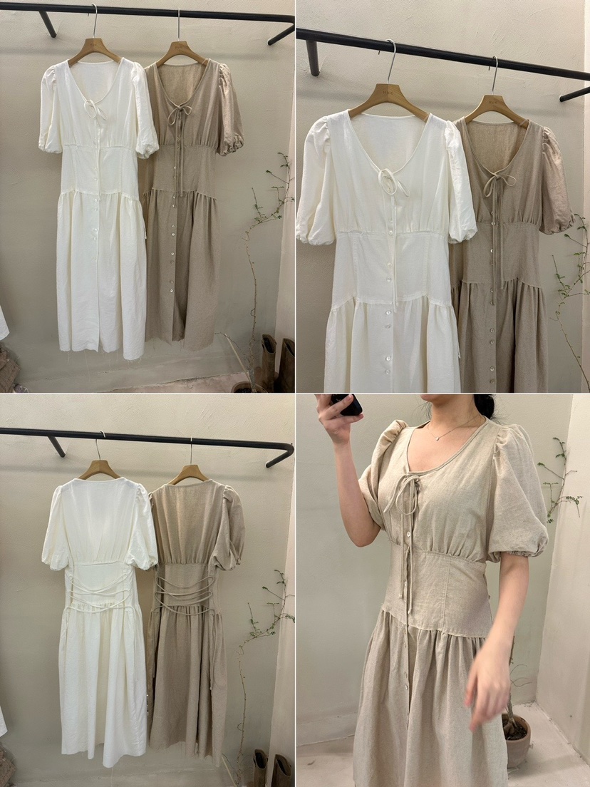 HUE韓國直郵東大門代購女裝新品24春夏人氣時尚職業連衣裙ERIA/HUE連衣裙