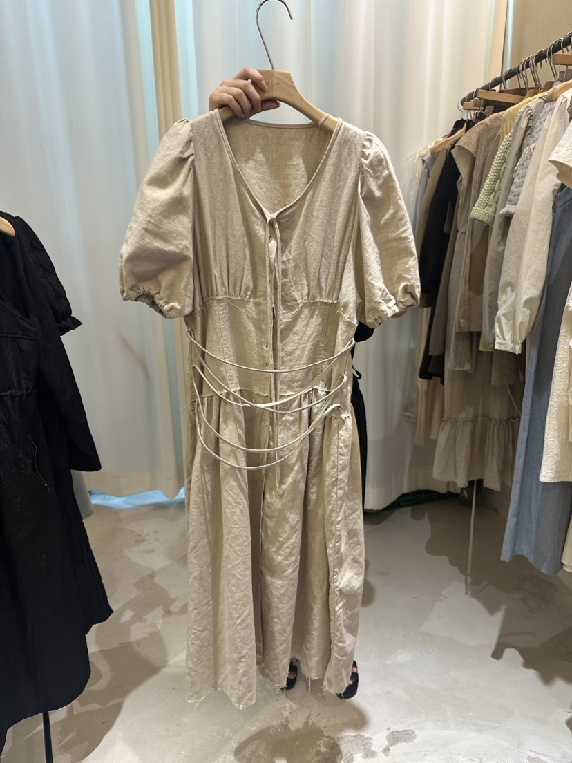 HUE韓國直郵東大門代購女裝新品24春夏人氣時尚職業連衣裙ERIA/HUE連衣裙
