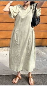 HUE韓國直郵東大門實拍女裝新品熱賣真品時尚24春夏連衣裙ERIA/HUE連衣裙圖色3