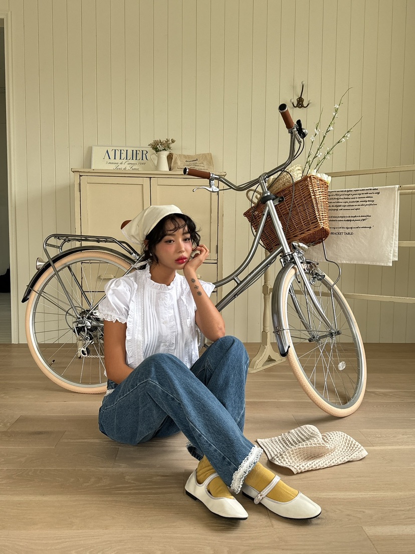 JKICHI韓國直郵東大門代購女裝新品真品人氣推薦襯衫蕾絲衫EDIT襯衫/蕾絲衫