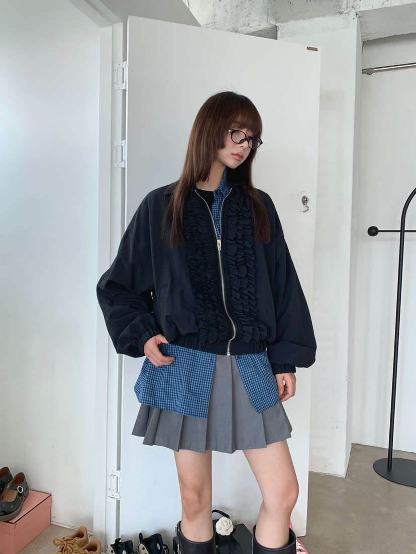 JKICHI韓國直郵東大門實拍女裝新款人氣職業休閑熱賣24春夏夾克EDIT夾克