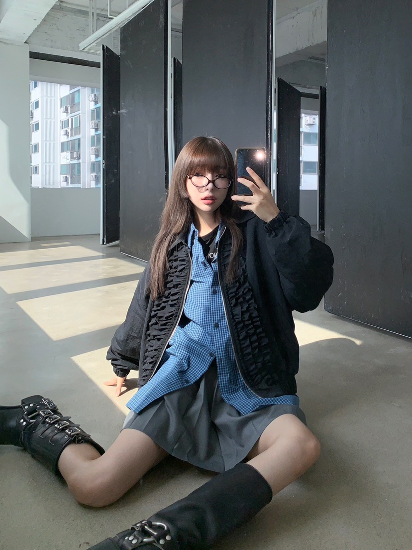 JKICHI韓國直郵東大門實拍女裝新款人氣職業休閑熱賣24春夏夾克EDIT夾克