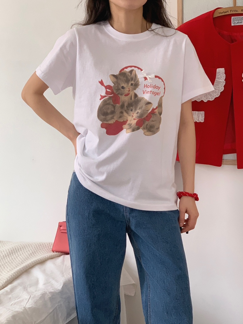 JKICHI韓國直郵東大門實拍女裝新款24春夏真品休閑時尚T恤EDITT恤