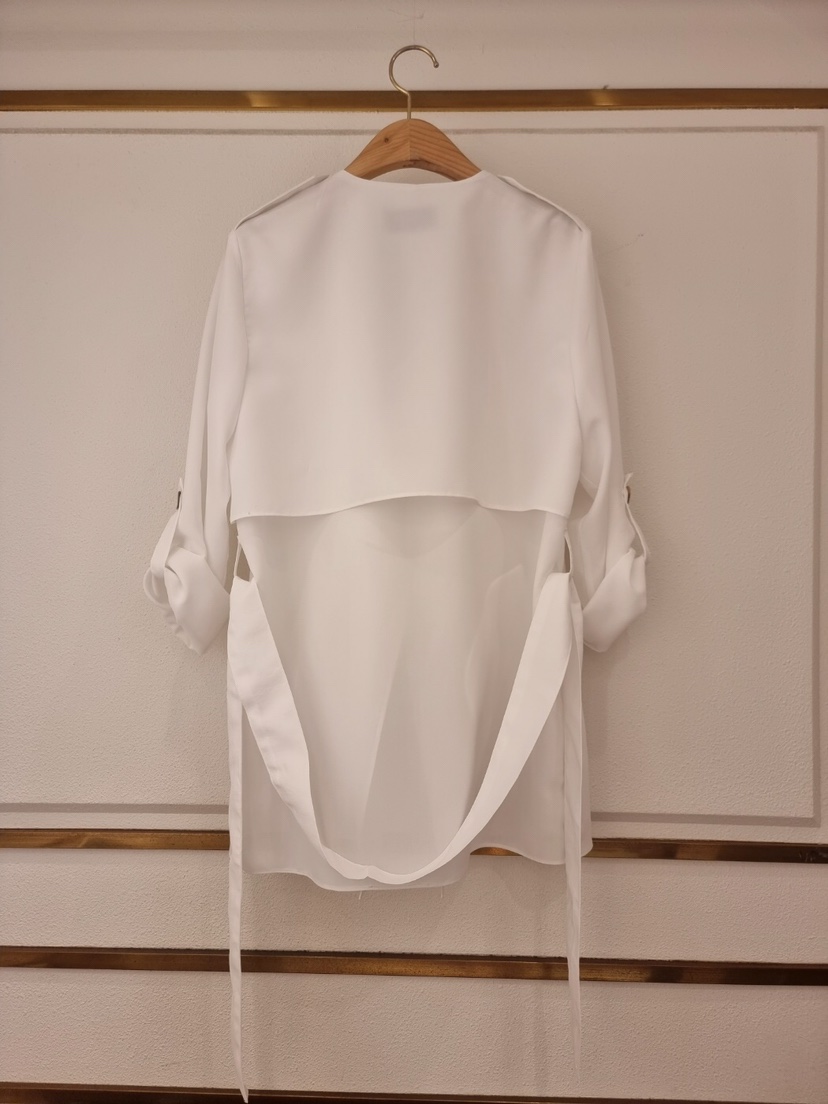 LAUNDRY韓國直郵東大門實拍女裝新款推薦時尚職業長款風衣腰帶LAUNDRY長款風衣