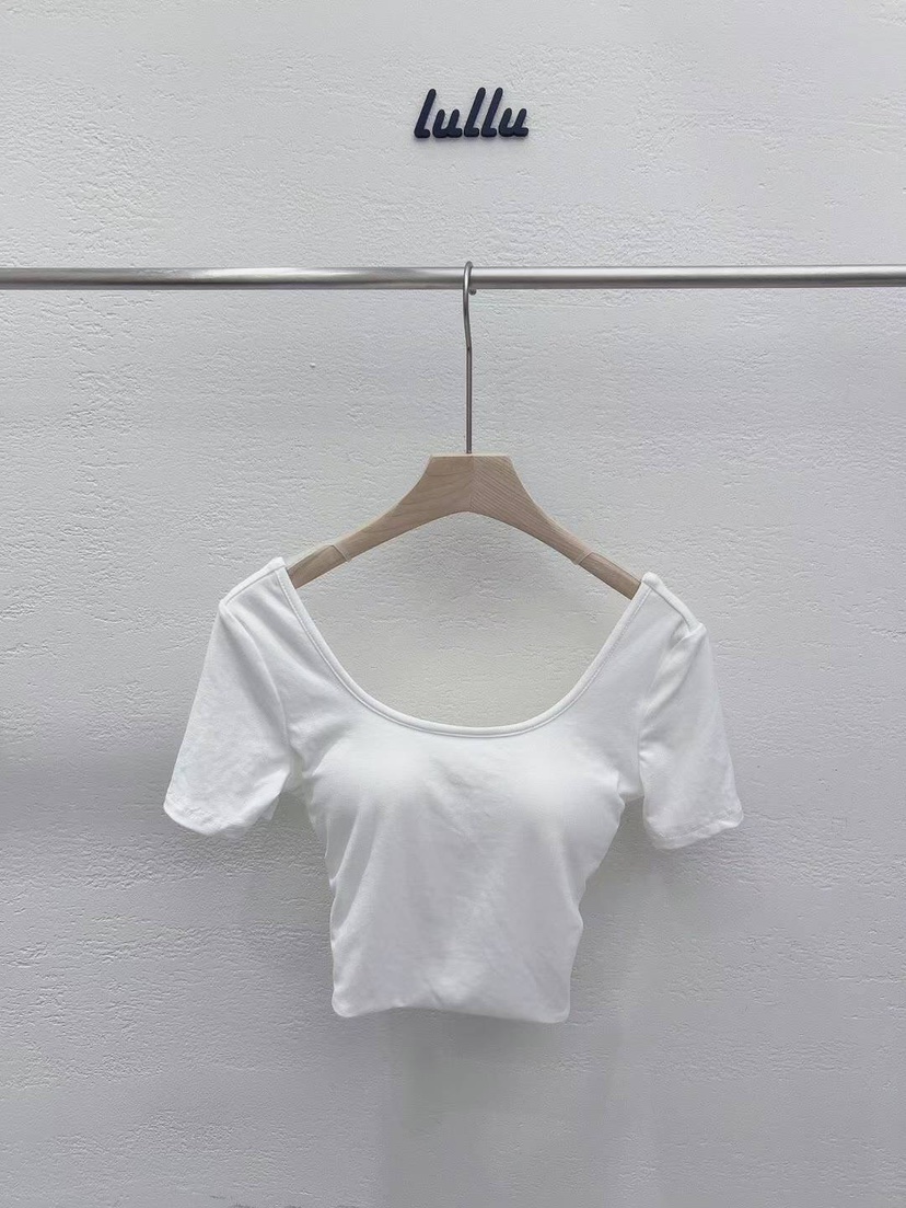 LULULALLA直郵韓國代購女裝新品熱賣時尚休閑職業24春夏T恤LULULALLAT恤圖色1