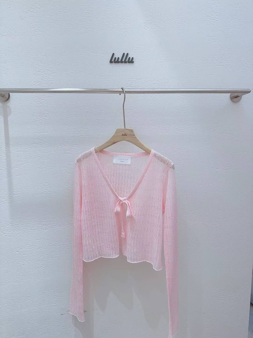 LULULALLA韓國直郵東大門代購女裝新品推薦真品針織衫開襟衫LULULALLA針織衫圖色1