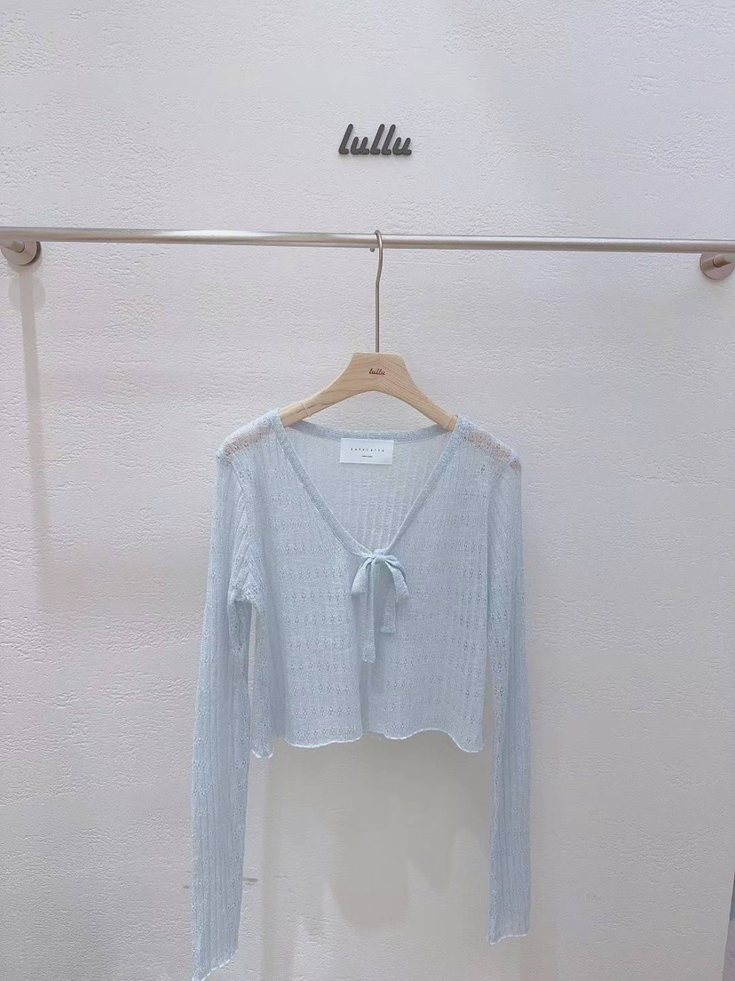 LULULALLA韓國直郵東大門代購女裝新品推薦真品針織衫開襟衫LULULALLA針織衫圖色2