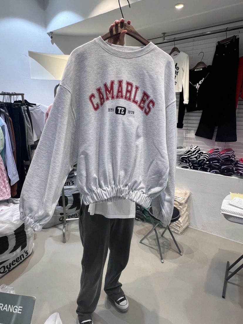 MILD ORANGE直郵韓國代購女裝新款24春夏時尚真品職業衛衣MILD ORANGE衛衣圖色2