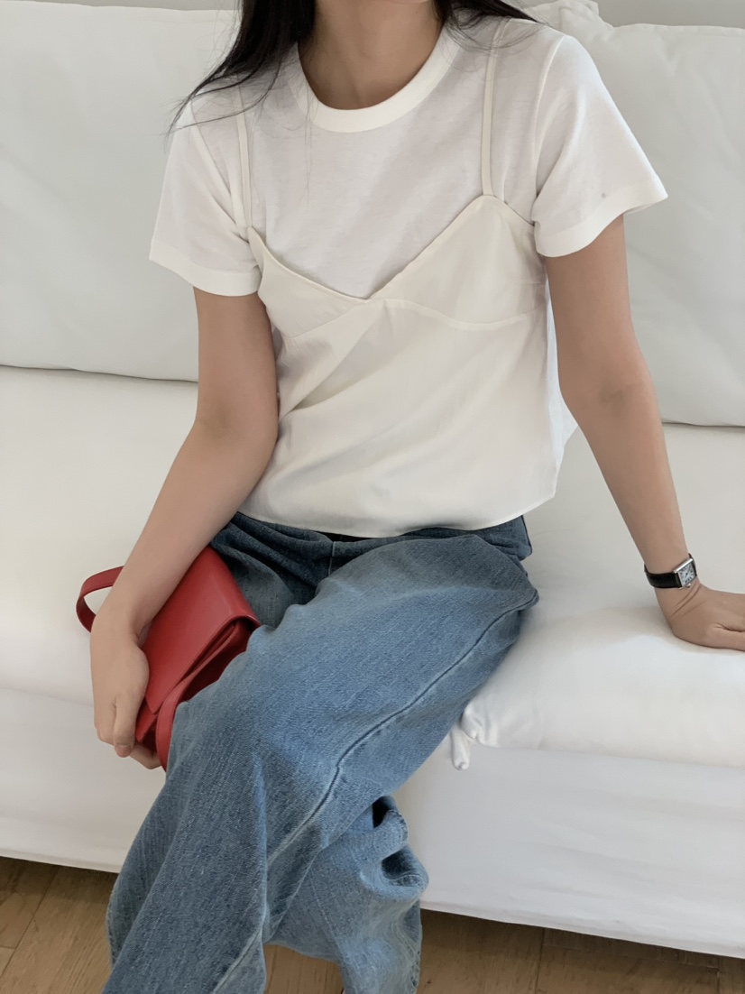 NOUVEAU直郵韓國代購女士新品時尚人氣推薦熱賣休閑吊帶背心NOUVEAU吊帶/背心