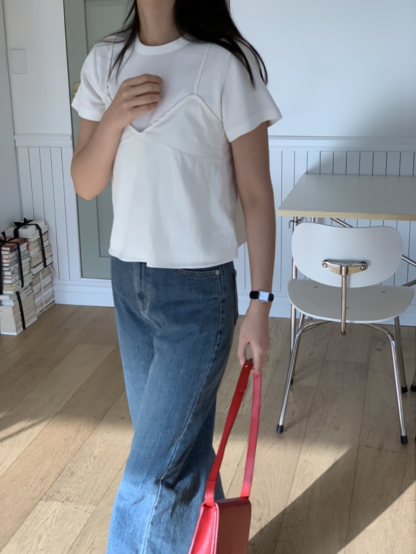 NOUVEAU直郵韓國代購女士新品時尚人氣推薦熱賣休閑吊帶背心NOUVEAU吊帶/背心