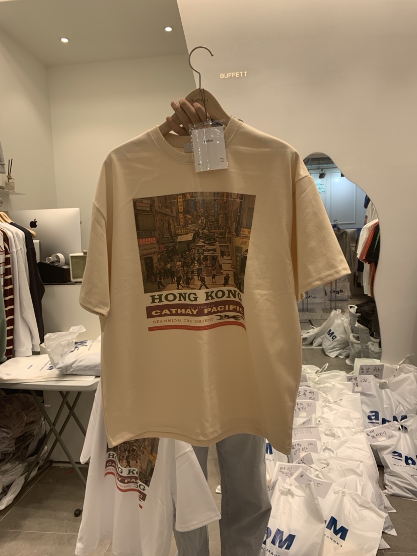 BUFFETT韓國直郵東大門代購女裝新品休閑時尚24春夏人氣T恤BUFFETTT恤圖色2