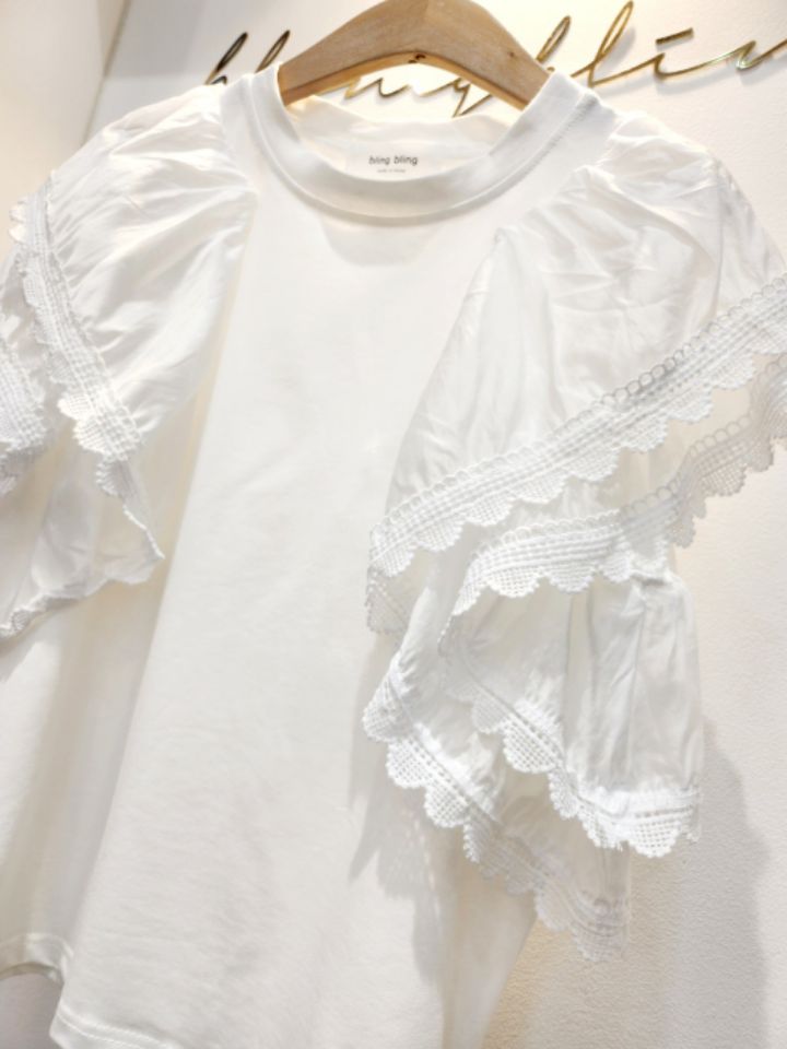 BLING BLING韓國直郵東大門實拍女裝新款時尚24春夏襯衫蕾絲衫BLING BLING-S襯衫/蕾絲衫