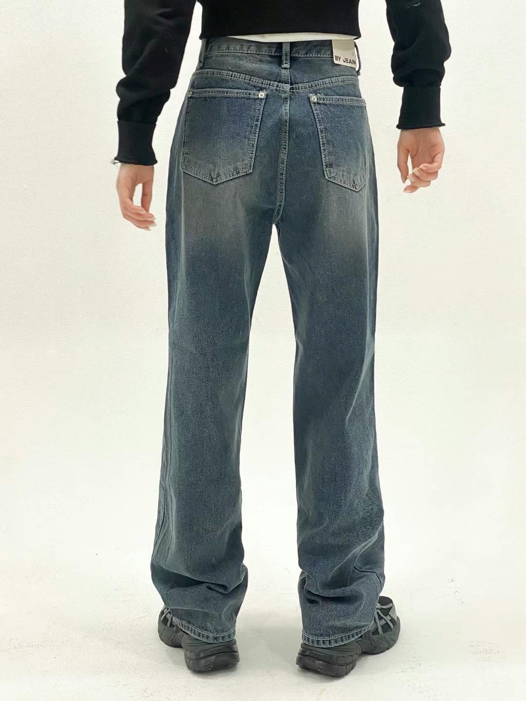 BYJEAN韓國直郵東大門代購女裝新款時尚真品休閑推薦牛仔褲POPO牛仔褲