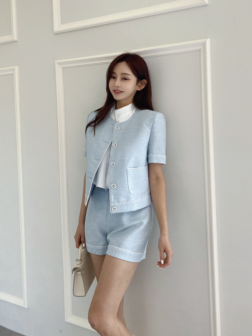 CLOTH直郵韓國代購女裝新品24春夏休閑熱賣人氣推薦職業夾克CLOTH夾克