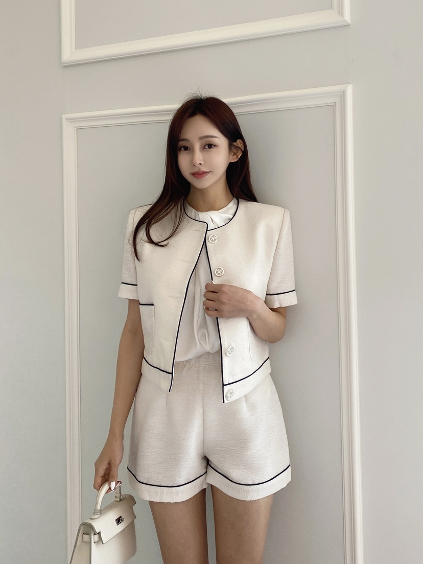 CLOTH直郵韓國代購女裝新品24春夏休閑熱賣人氣推薦職業夾克CLOTH夾克
