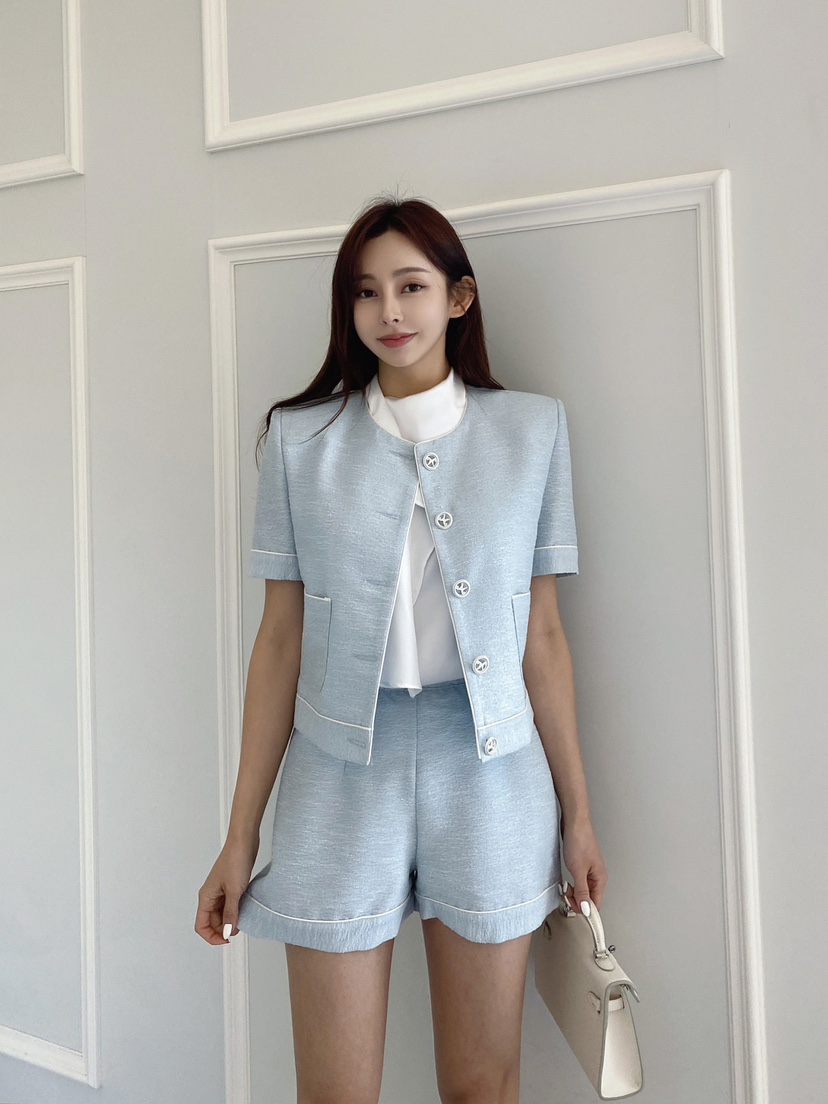 CLOTH直郵韓國代購女裝新品24春夏休閑熱賣人氣推薦職業夾克CLOTH夾克圖色2