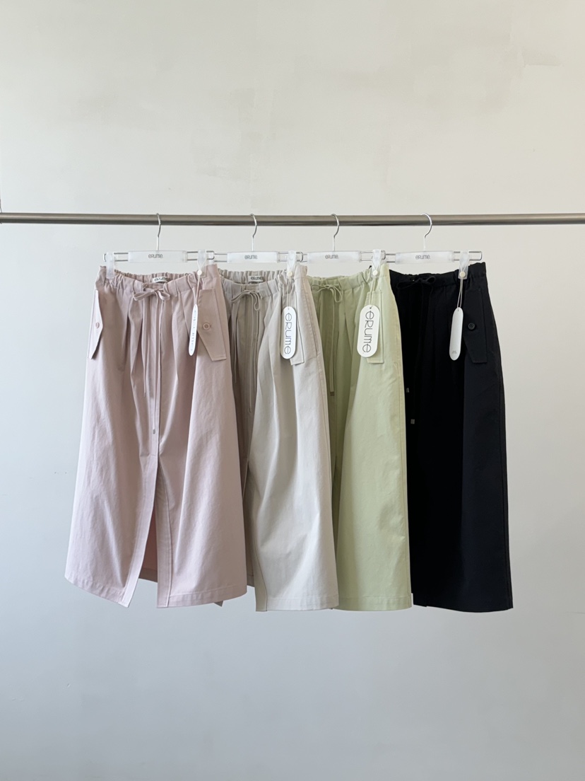 eRume韓國直郵東大門代購女裝新品人氣職業休閑時尚長裙綁帶ERUME長裙