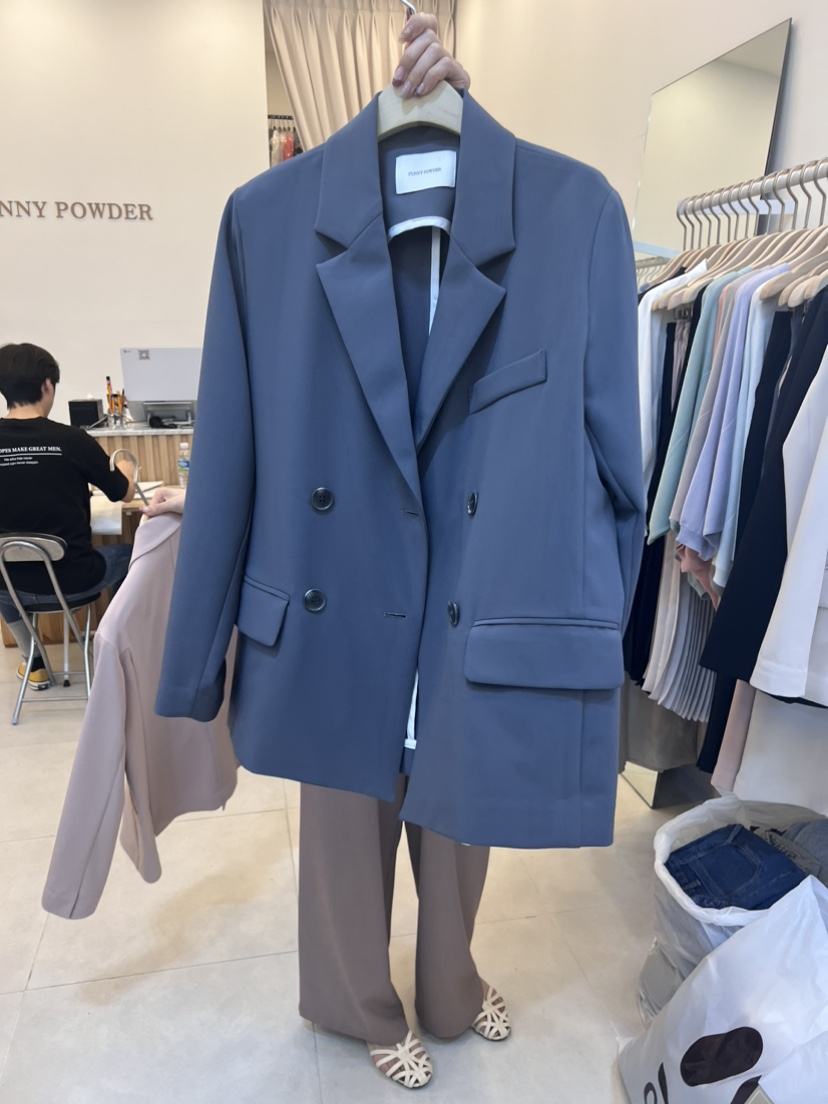 FUNNY POWDER韓國直郵東大門代購女裝新品職業人氣時尚夾克THE FUNNY夾克圖色3