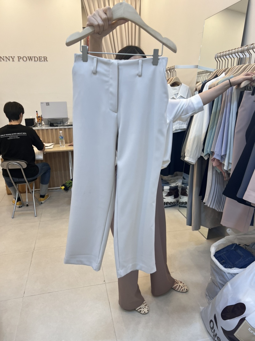 FUNNY POWDER韓國直郵女裝新品熱賣人氣職業時尚24春夏休閑褲THE FUNNY休閑褲