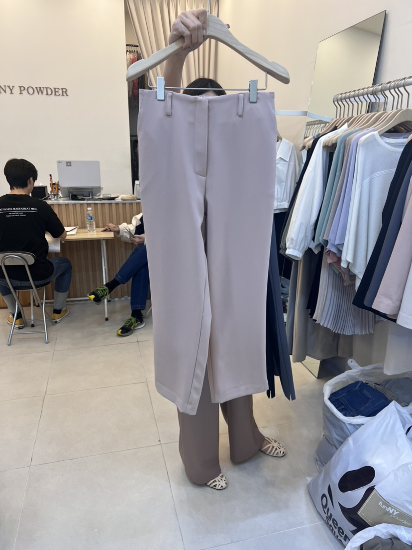 FUNNY POWDER韓國直郵女裝新品熱賣人氣職業時尚24春夏休閑褲THE FUNNY休閑褲圖色2