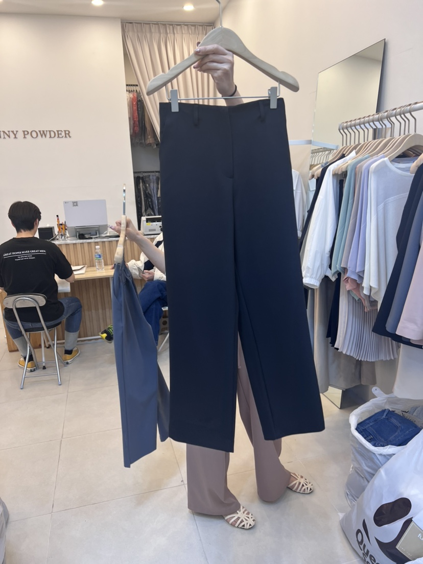 FUNNY POWDER韓國直郵女裝新品熱賣人氣職業時尚24春夏休閑褲THE FUNNY休閑褲圖色4