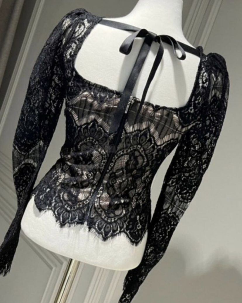 high heels韓國直郵東大門代購女裝新款人氣時尚襯衫蕾絲衫HIGH HEELS襯衫/蕾絲衫