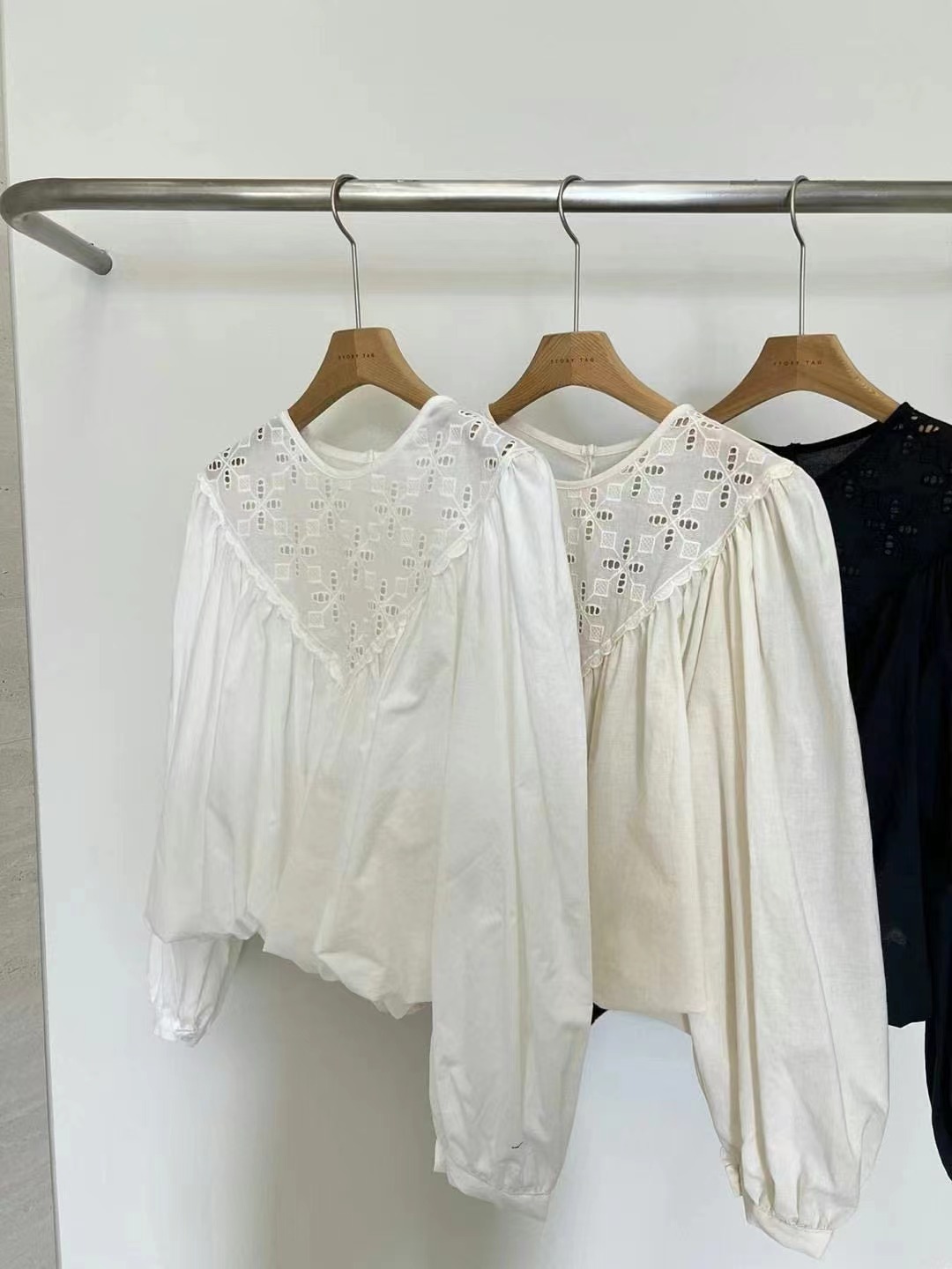 STORY TAG韓國直郵東大門實拍女裝新品人氣休閑襯衫蕾絲衫STORY TAG襯衫/蕾絲衫