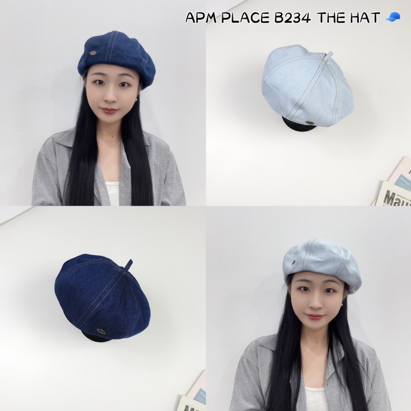 THE HAT韓國直郵女裝新款24春夏職業熱賣推薦時尚帽子貝雷THE HAT帽子